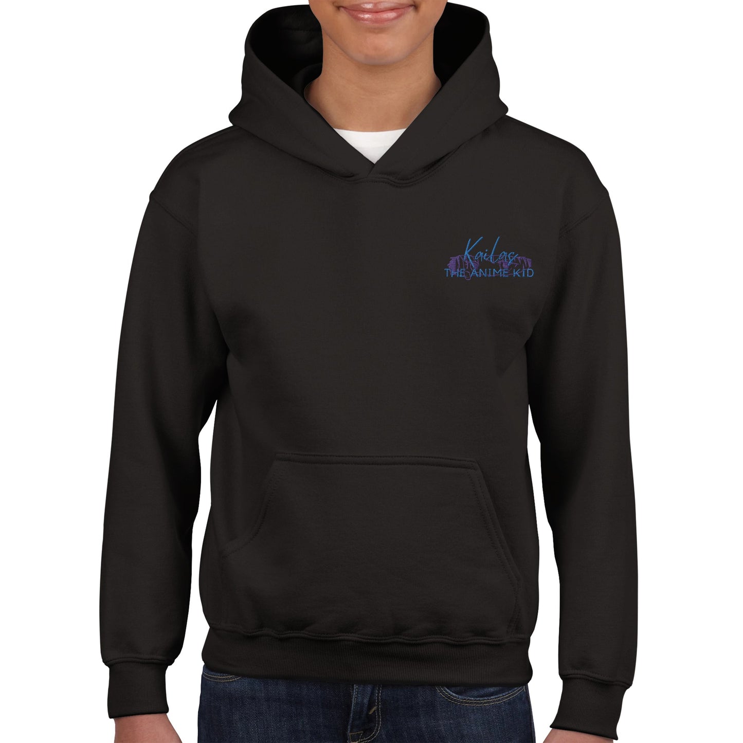 Kailas The Anime Kid- Embroidered Kids Hoodie